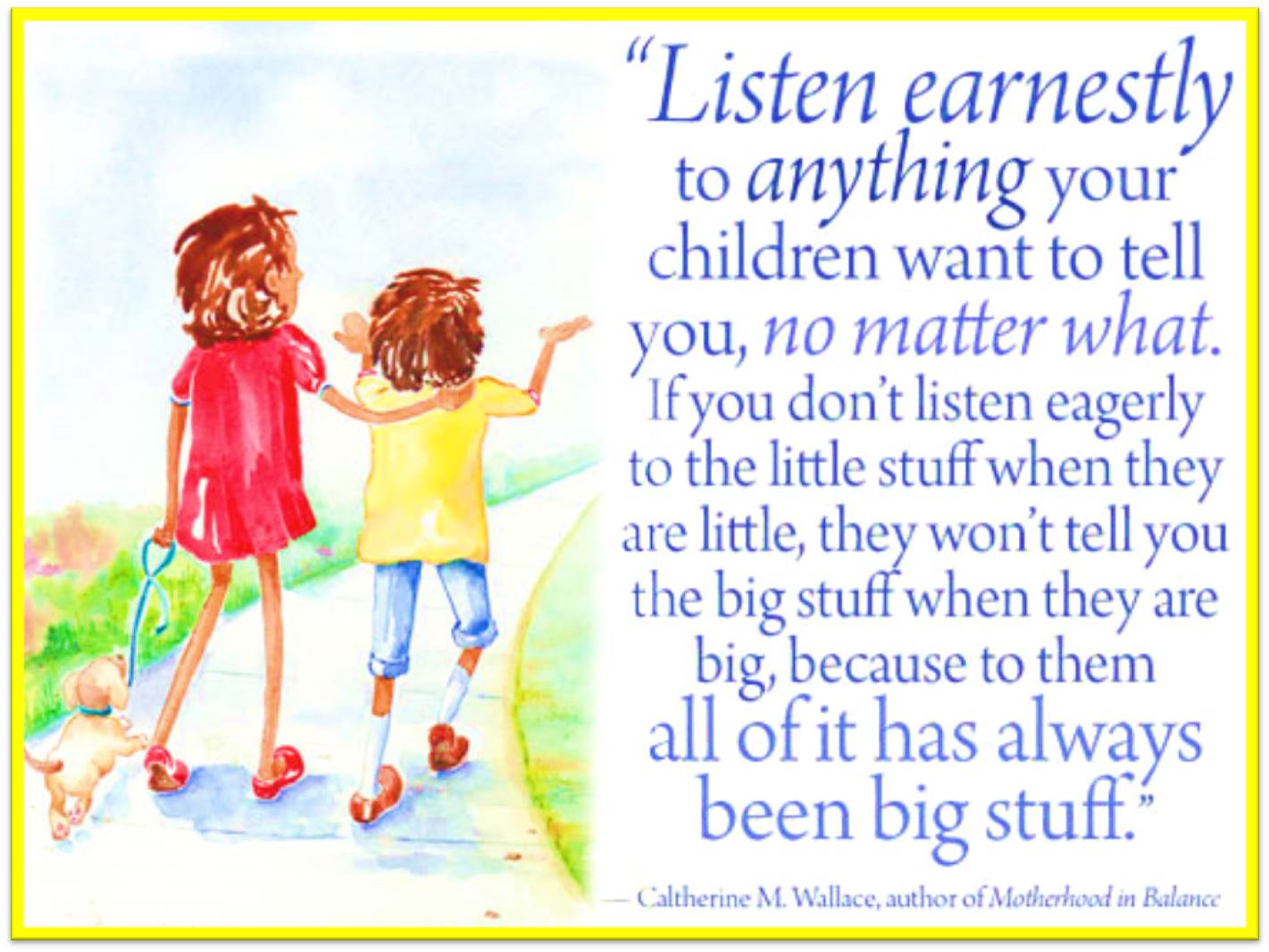 Thought for the day - Listen