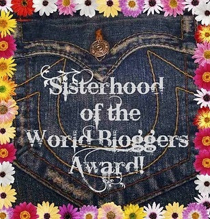 Sisterhood Of The World Bloggers Award! Yay Yay :)