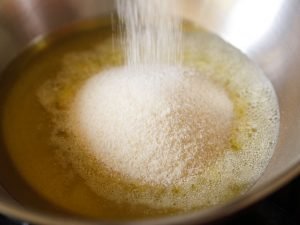 Indian Sweet - Adding Suji (Semolina)