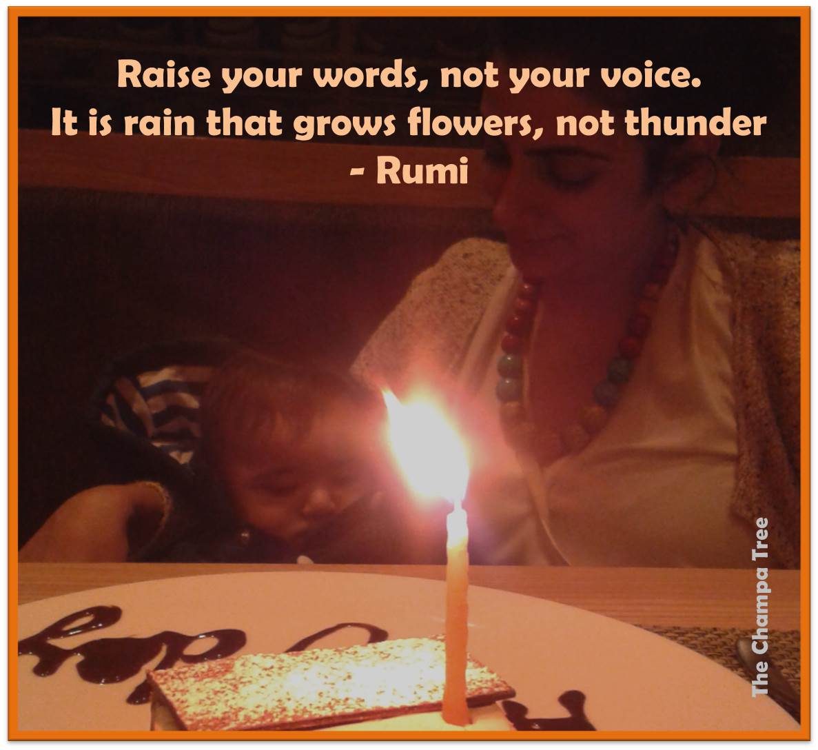 Thought for the day - Raise your words