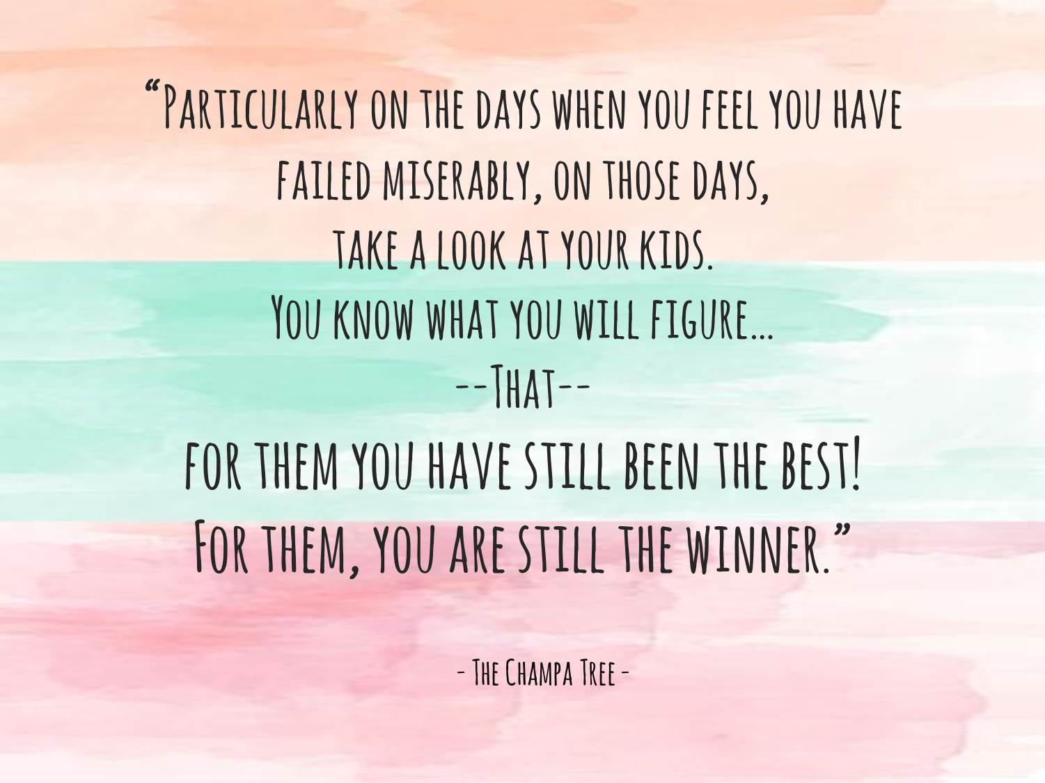 Thought for the day - What kids think