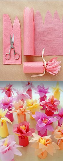 DIY gift wrapping flower