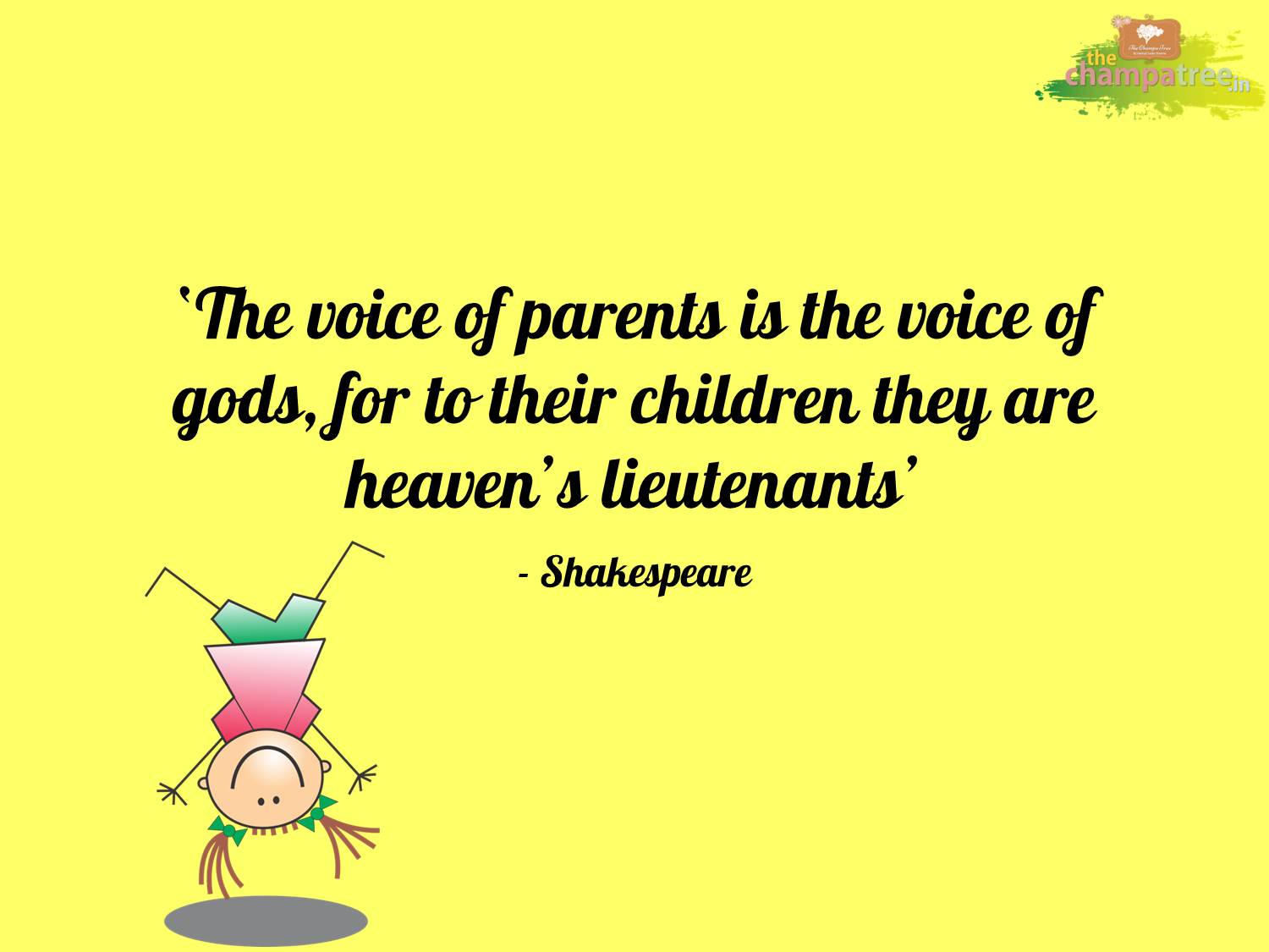 Read more about parenting and short moral stories on The Champa Tree Motivational quotes on positive parenting 05
