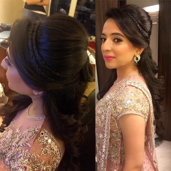 half updo