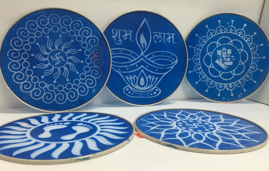Stencil Rangoli Design