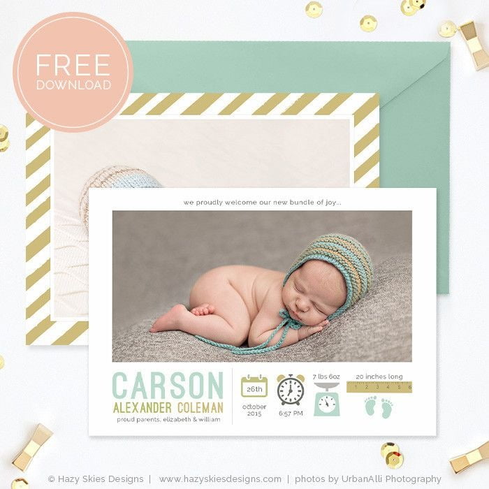 Baby is born announcement idea
