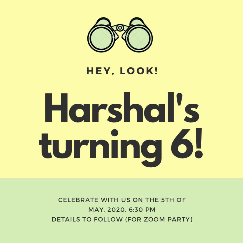 Birthday Party Decorations At Home - E invite