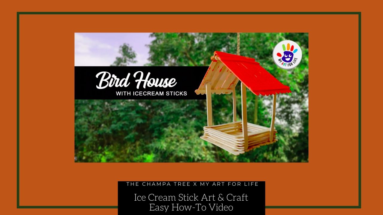 Ice Cream Stick Craft Ideas – Bird Feeder And Birdhouse