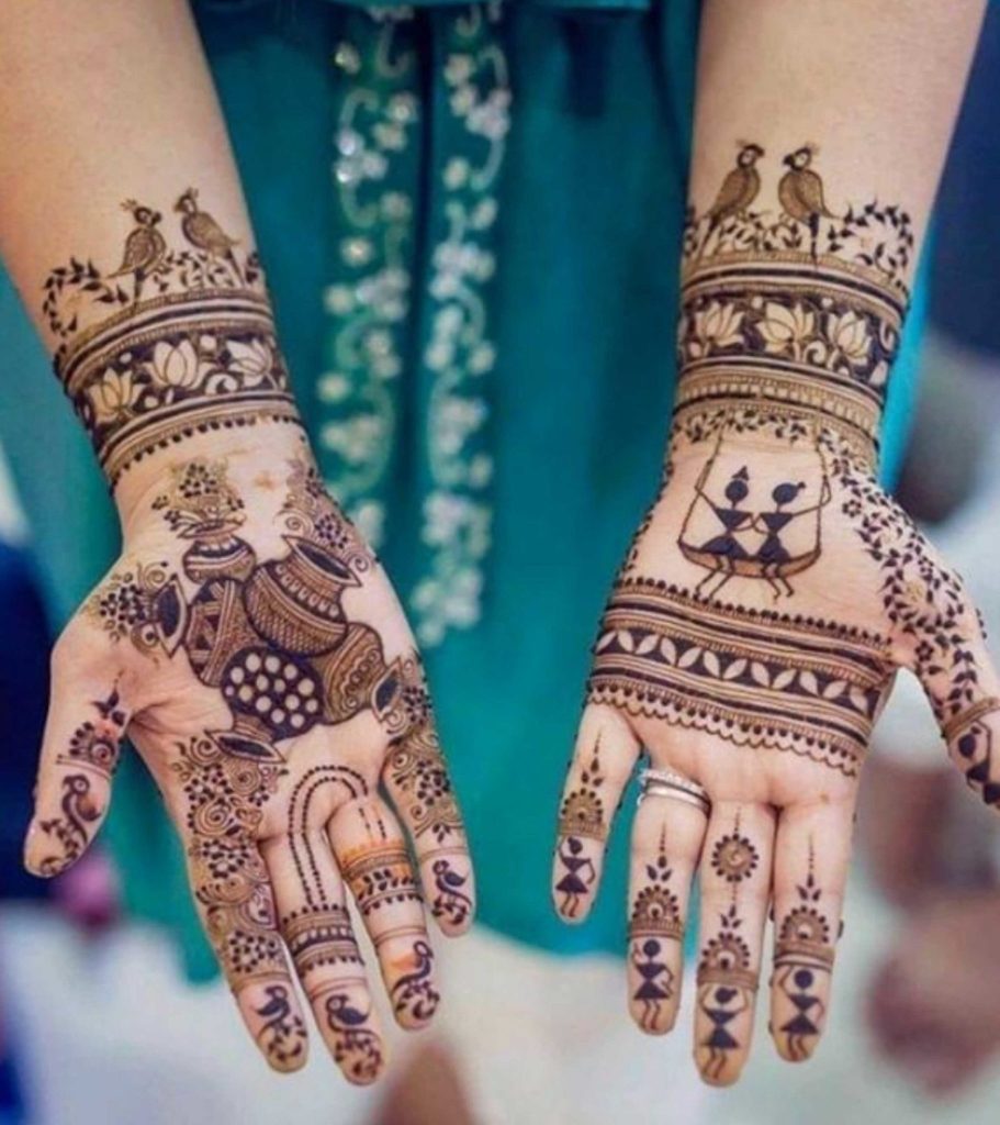 Unique mehndi design