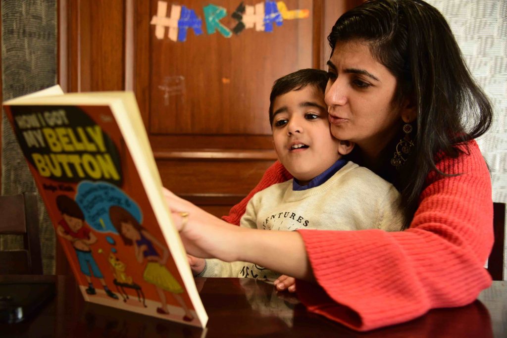 Thought Of The Day For Kids - mother reading to her boy