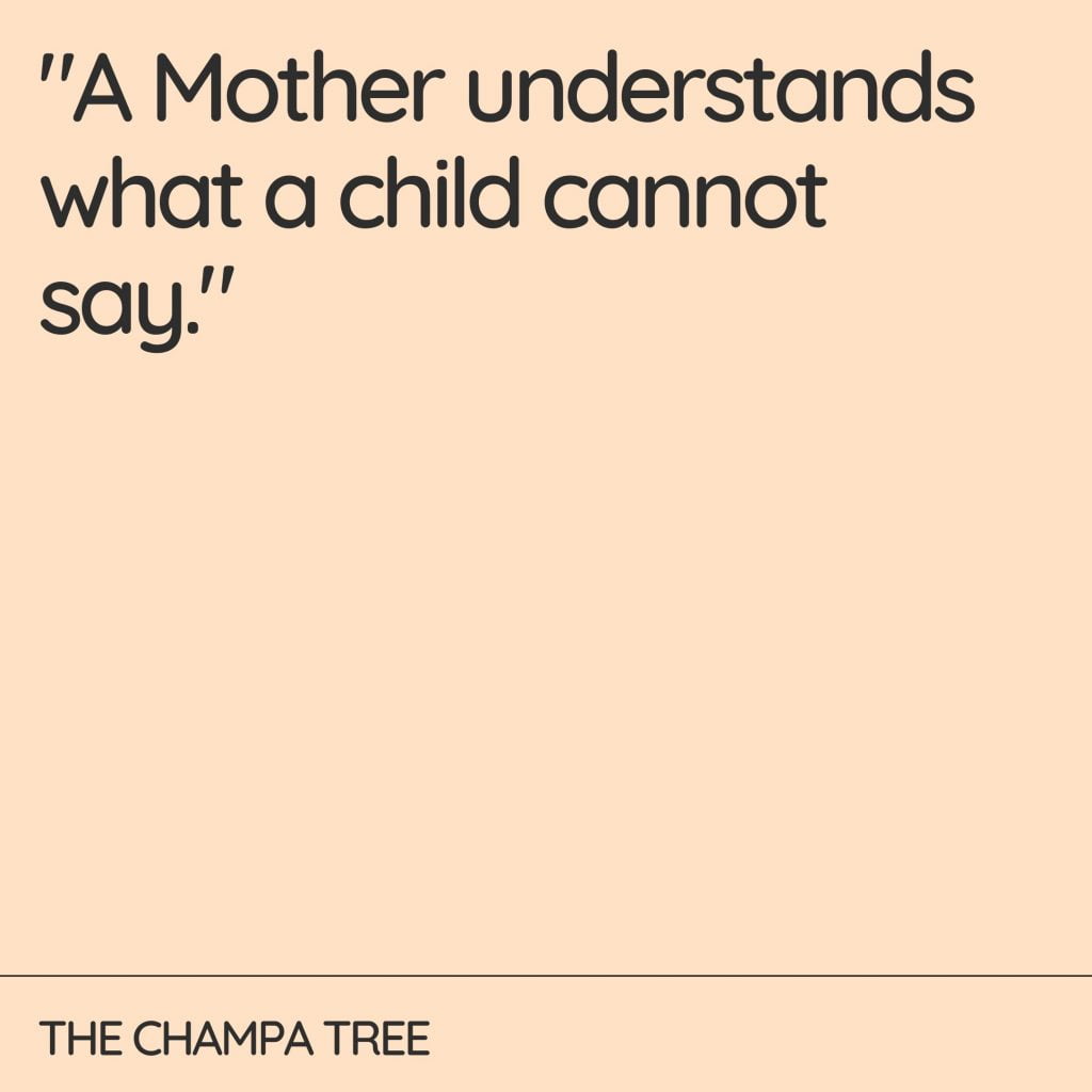 Mom Quotes - A mother understands - quote | mother-and-child-quotes