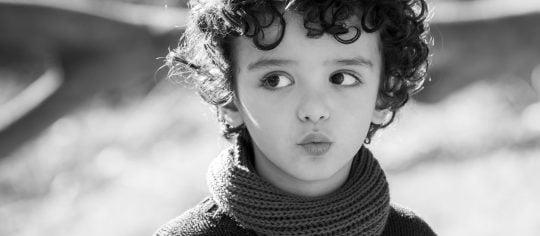 A boy with ADHD