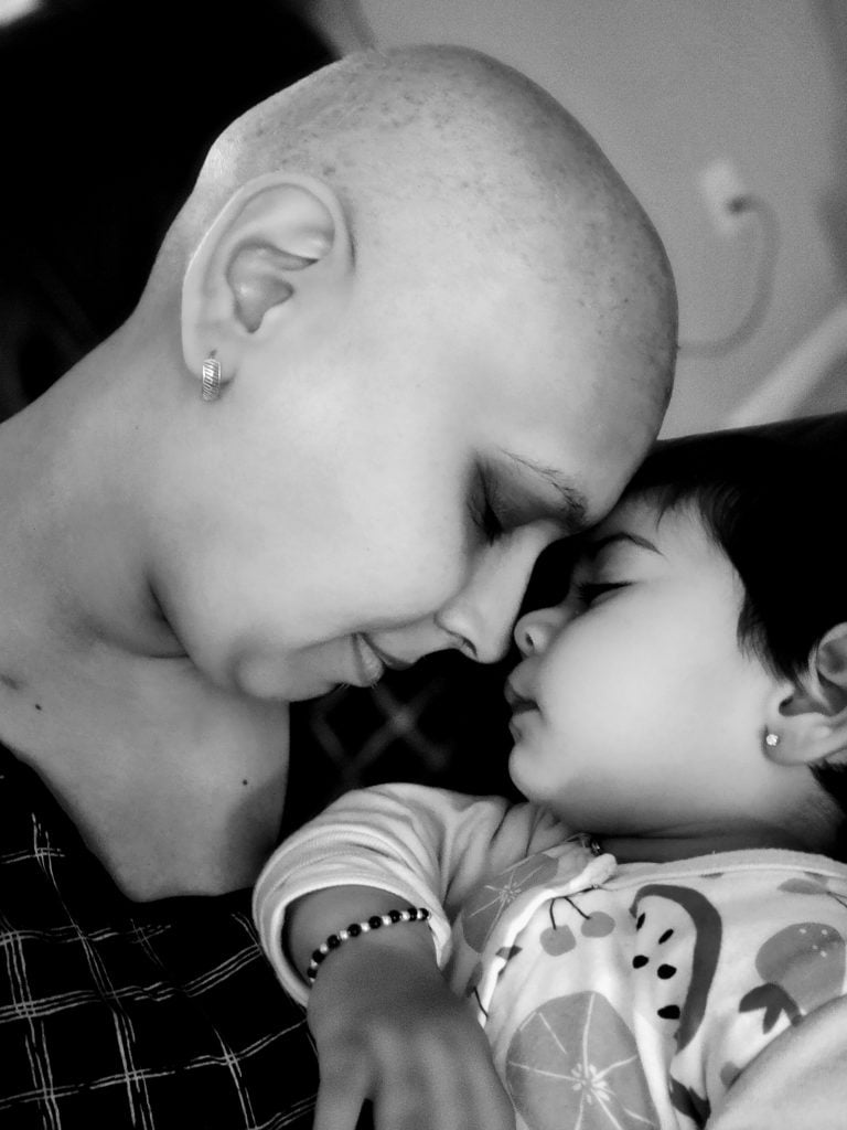 Bhumika Nasta with her daughter