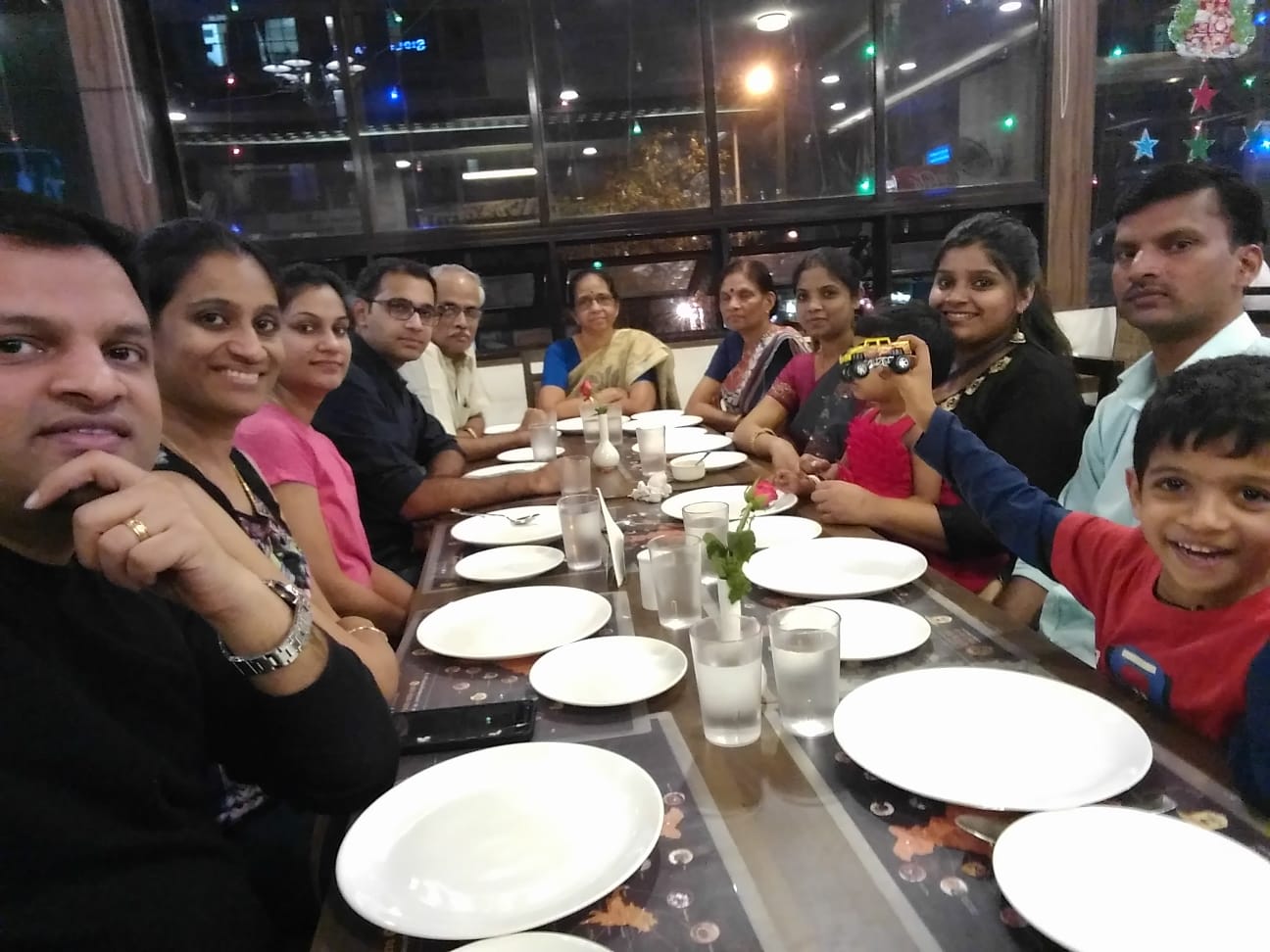 Nisha and Sangeet with both families