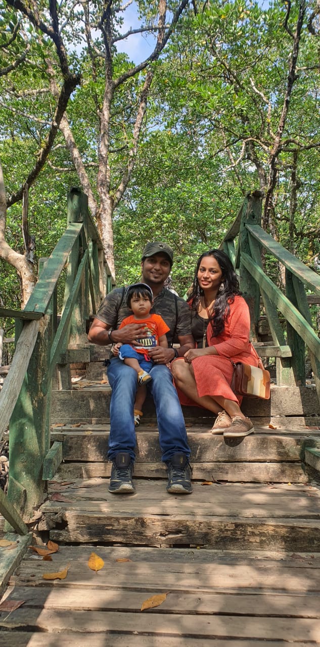 Anjana and Vijesh - Trip with their son