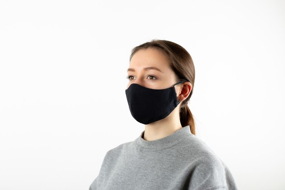 Air pollutants - Woman wearing mask