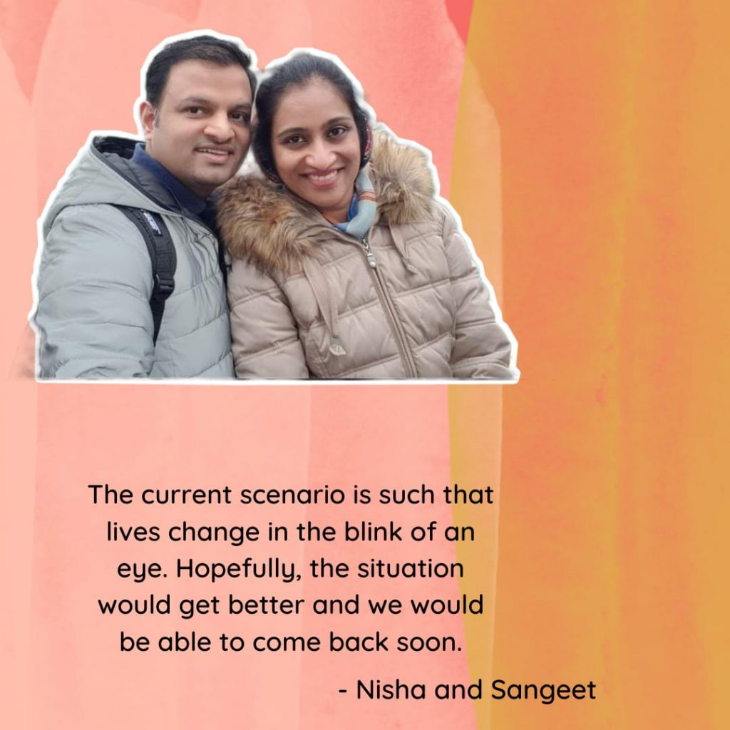 Love in the time of Corona - Nisha and Sangeet