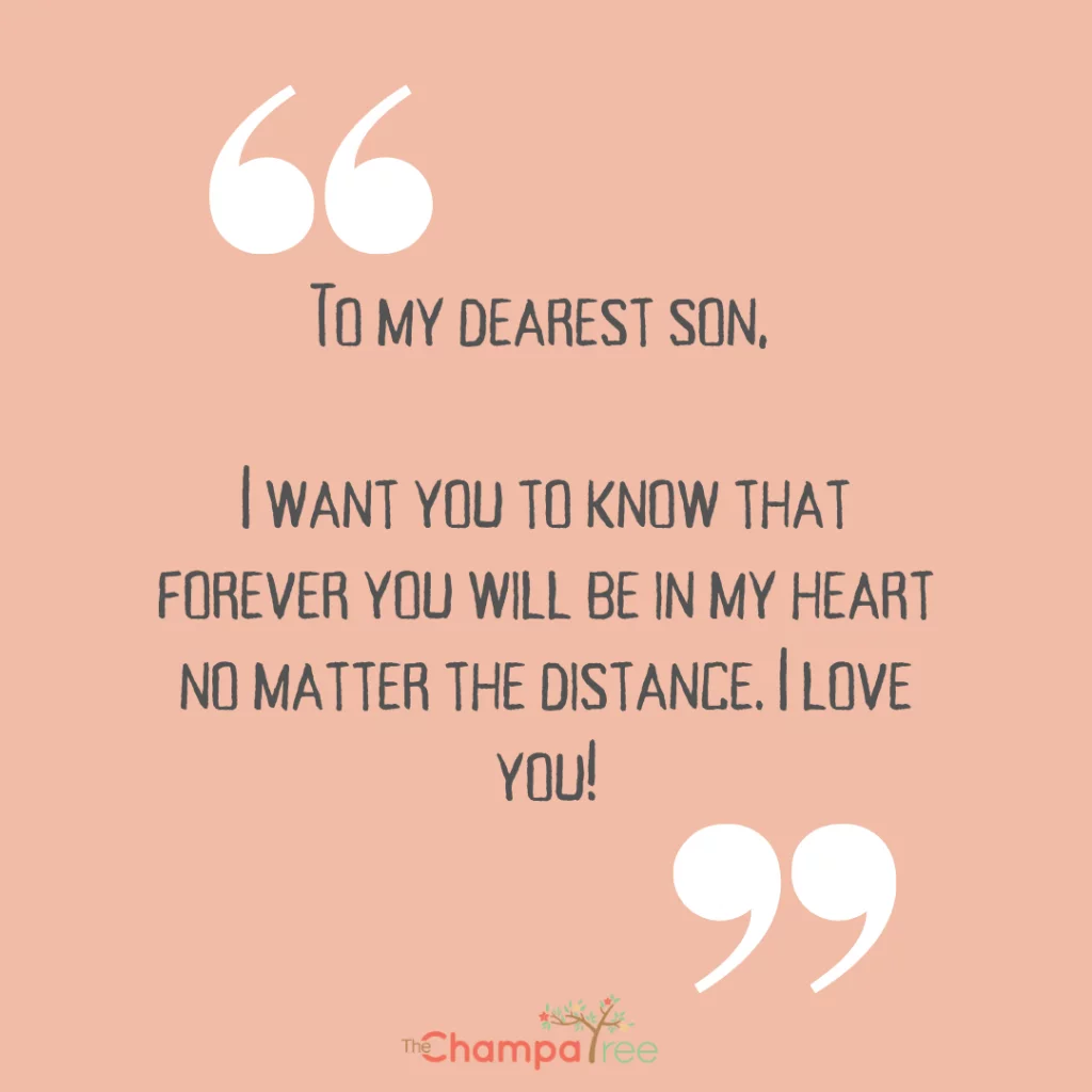 Dearest son,