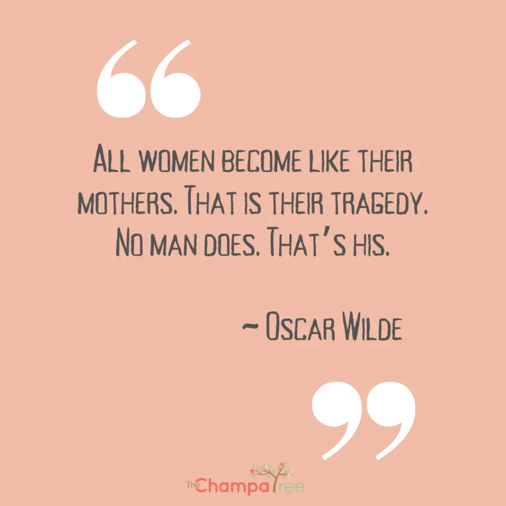 Mother-son quote by Oscar Wilde