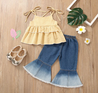 Shaded bell bottoms
