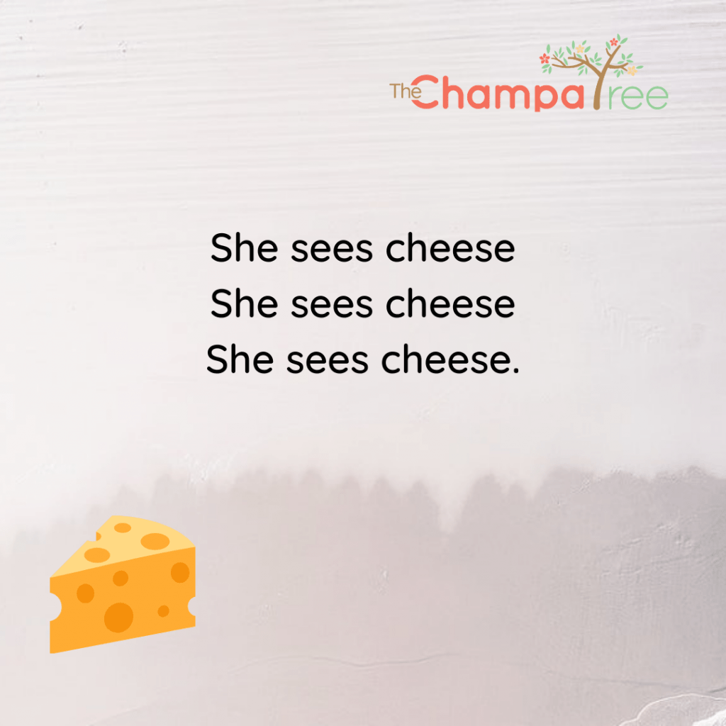 Tongue Twisters in English - Cheese