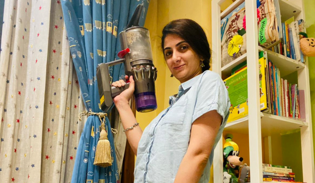 Vaccuum cleaner at home