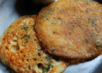 Yummy Savory Pancake Recipe With Multigrains And Vegetables