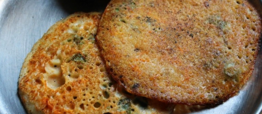 Yummy Savory Pancake Recipe With Multigrains And Vegetables