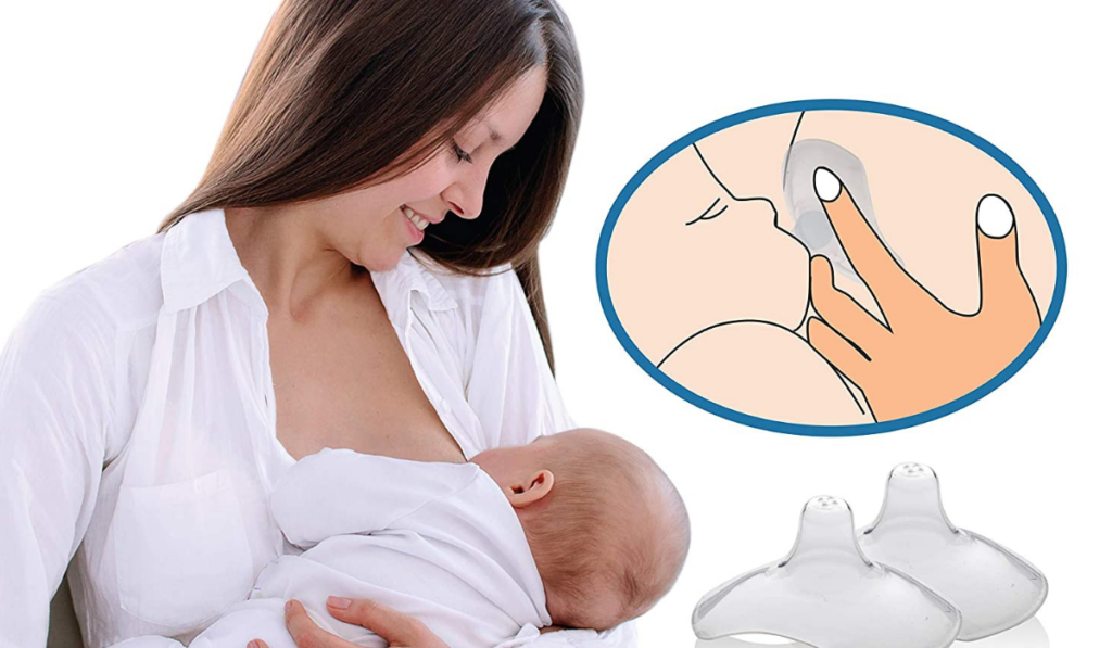 Breastfeeding with breast shields - Breastfeeding mother