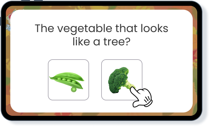 Learning app for kids 03 - Vegetables