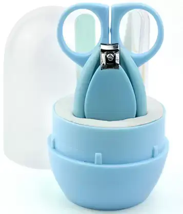 SYGA Baby, Infant and Toddler Blue Grooming Kit with Scissors