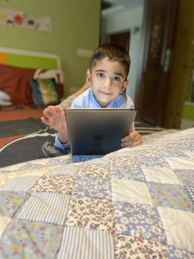 Boy on iPad