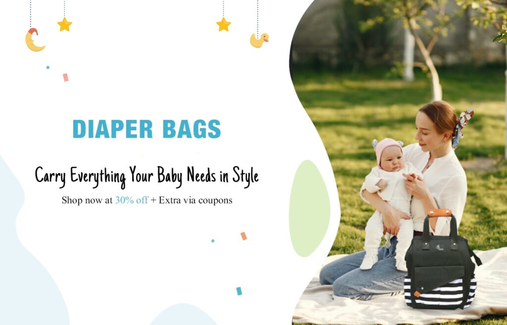 R for Rabbit Caramello Diaper Bag - Black Stripes