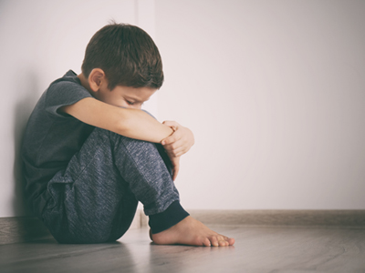 Child Struggling With Anxiety - Depressed boy
