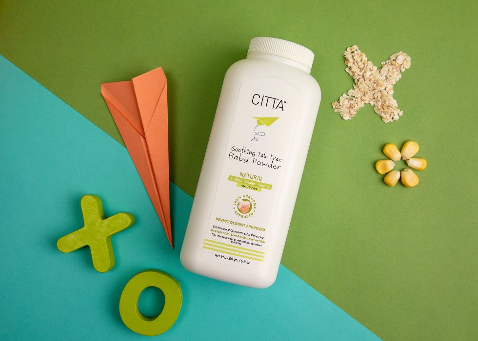Premium Natural Baby And Kids Skincare Brand CITTA baby powder