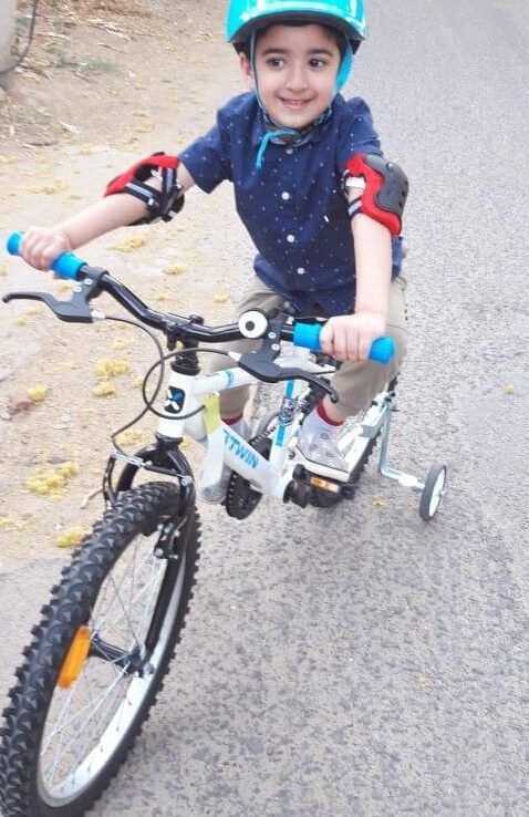 Kid riding cycle by TCT